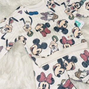 Disney Character Quilted Outfit Set 24M NWT
